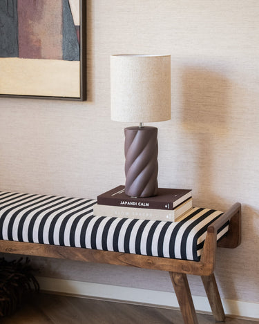 Table Lamp Swirl Brown - Medium - Things I Like Things I Love