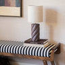Table Lamp Swirl Brown - Medium - Things I Like Things I Love