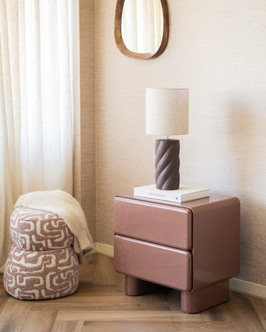Table Lamp Swirl Brown - Medium - Things I Like Things I Love