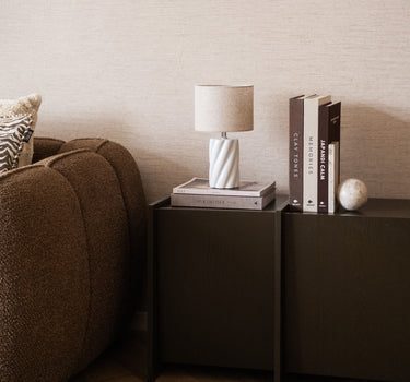 Table Lamp Swirl Ivory - Small - Things I Like Things I Love