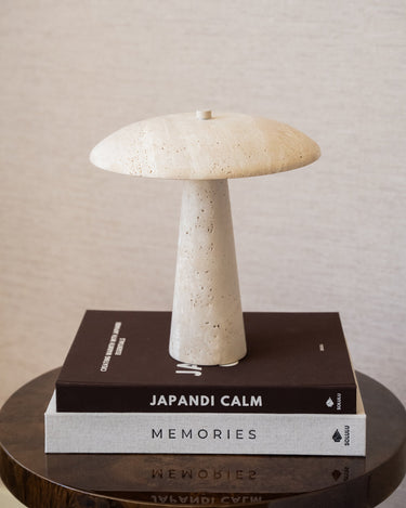 Table Lamp Trave Travertine - Things I Like Things I Love