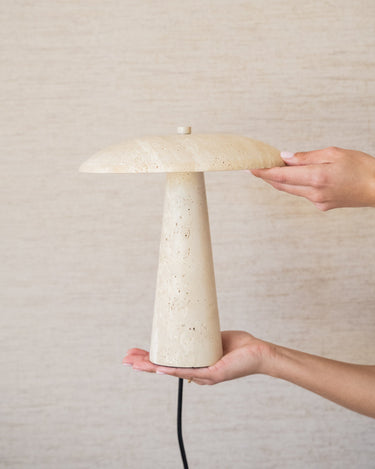 Table Lamp Trave Travertine - Things I Like Things I Love