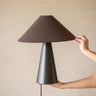 Tafellamp Dolore Linnen Bruin - Things I Like Things I Love