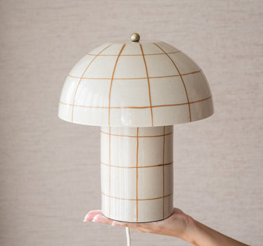 Tafellamp Livia Geruit Keramiek - Things I Like Things I Love