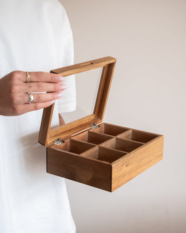 Tea Box Acacia Wood - Things I Like Things I Love