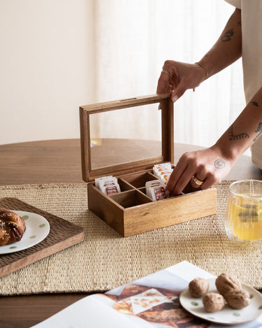Tea Box Acacia Wood - Things I Like Things I Love