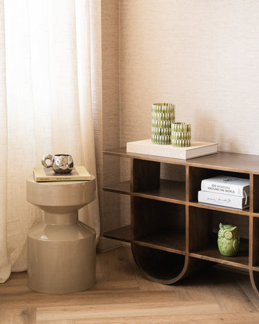 Tealight Holder Lia Olive Green - Things I Like Things I Love