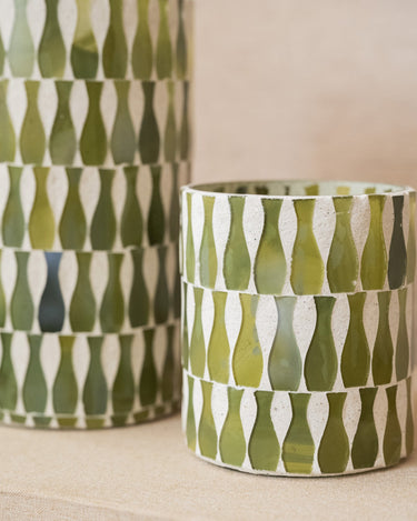 Tealight Holder Lia Olive Green - Things I Like Things I Love