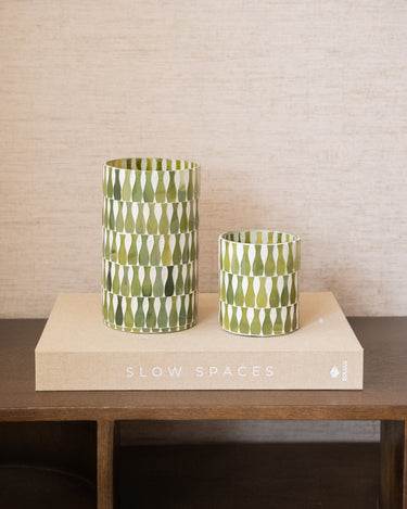 Tealight Holder Lia Olive Green - Things I Like Things I Love