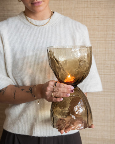 Tealight Holder / Vase Diabolo Glass - Small/Medium - Things I Like Things I Love