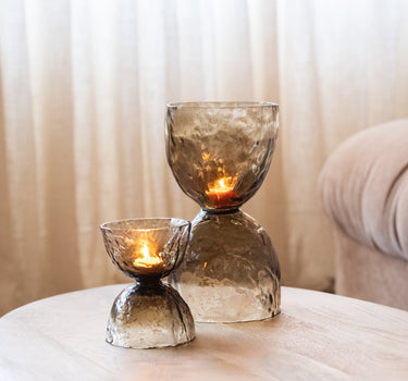 Tealight Holder / Vase Diabolo Glass - Small/Medium - Things I Like Things I Love