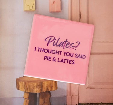 Tegeltje Pilates Roze - Things I Like Things I Love