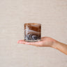 Theelichthouder Marmer Glas Bruin - Things I Like Things I Love