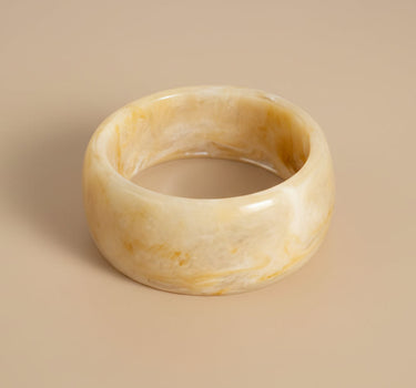 TILTIL Acrylic Roundy Bangle Honey Yellow - Things I Like Things I Love