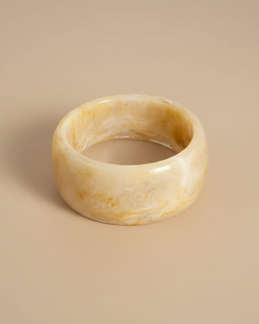 TILTIL Acrylic Roundy Bangle Honey Yellow - Things I Like Things I Love
