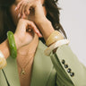 TILTIL Acrylic Squary Bangle Offwhite - Things I Like Things I Love