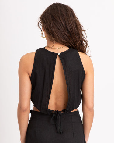 TILTIL Ai - vi Linen Top Black - Things I Like Things I Love