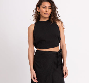 TILTIL Ai - vi Linen Top Black - Things I Like Things I Love