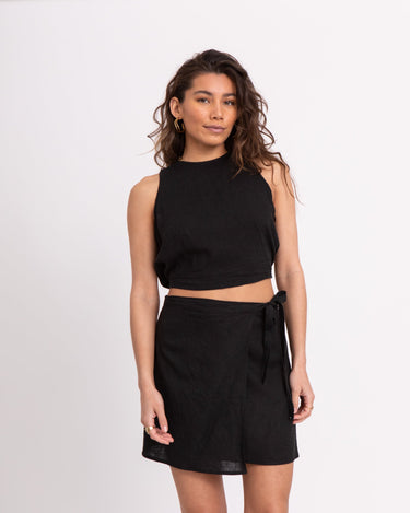 TILTIL Ai - vi Linen Top Black - Things I Like Things I Love