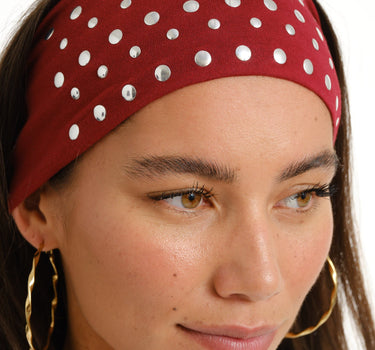 TILTIL All Over Studs Headband Bordeaux - Things I Like Things I Love