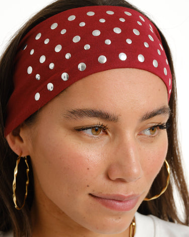 TILTIL All Over Studs Headband Bordeaux - Things I Like Things I Love
