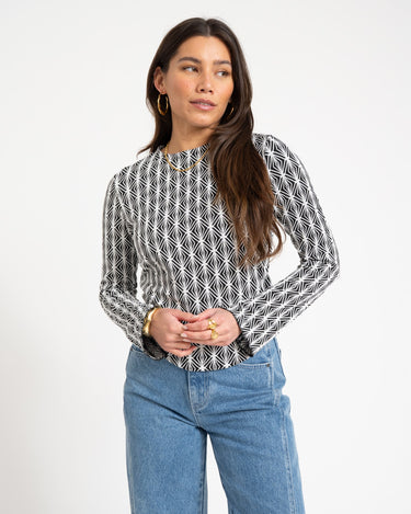 TILTIL Amily Graphic Print Black - Things I Like Things I Love