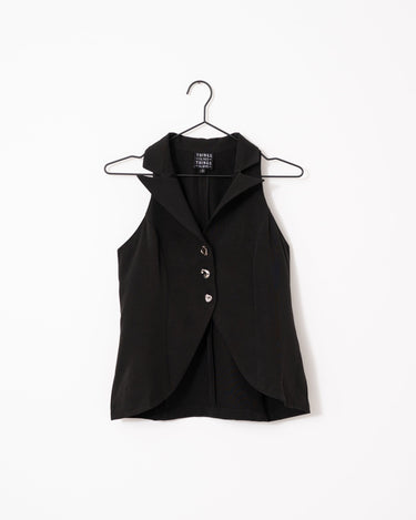 TILTIL Annabel Gilet Top Black - Things I Like Things I Love