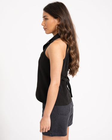 TILTIL Annabel Gilet Top Black - Things I Like Things I Love