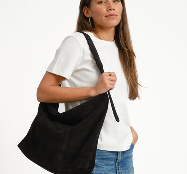TILTIL Ariana Bag Suede Zwart - Things I Like Things I Love