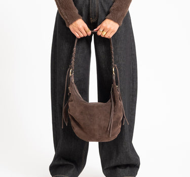 TILTIL Bag Tess Real Suede Bruin - Things I Like Things I Love