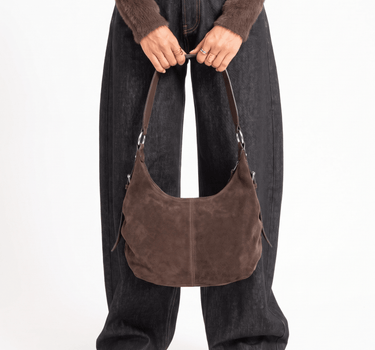 TILTIL Bag Tess Real Suede Bruin - Things I Like Things I Love