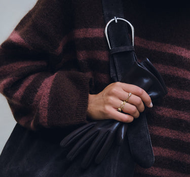 TILTIL Bag Yuki Buckle Suede Black - Things I Like Things I Love