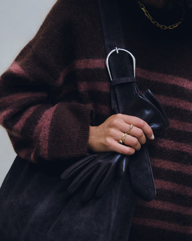 TILTIL Bag Yuki Buckle Suede Black - Things I Like Things I Love