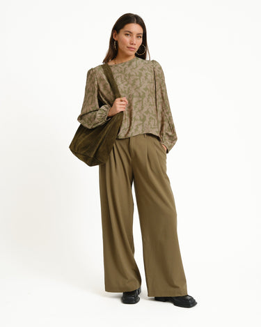 TILTIL Bag Yuki Khaki Groen Suede Donkergroen - Things I Like Things I Love