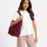 TILTIL Bag Yuki Plum Suede Donkerpaars - Things I Like Things I Love