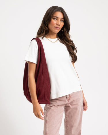 TILTIL Bag Yuki Plum Suede Donkerpaars - Things I Like Things I Love