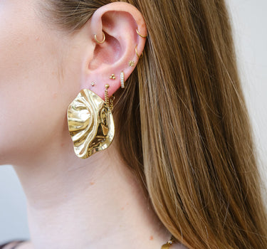 TILTIL Becka Large Stud Earring Goud - Things I Like Things I Love