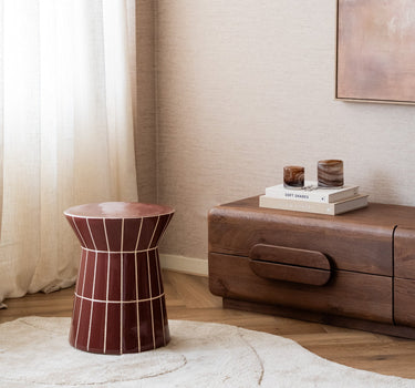 TILTIL Bijzettafel Cera Bordeaux - Things I Like Things I Love