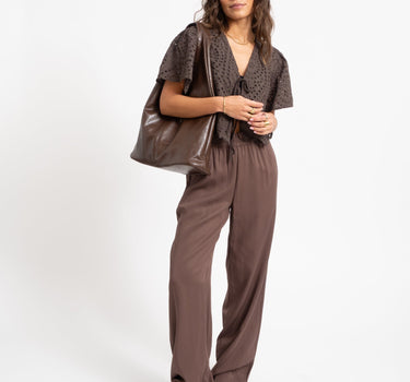 TILTIL Birke Top Embroidery Brown - Things I Like Things I Love