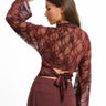 TILTIL Blair Lace Longsleeve Bordeaux - Things I Like Things I Love