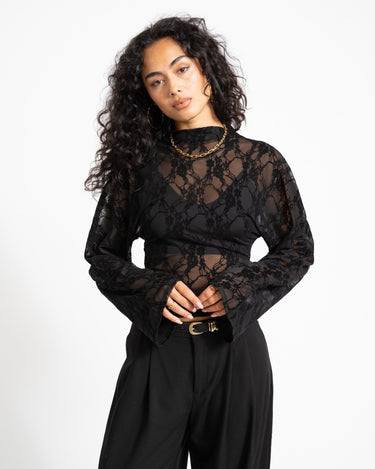TILTIL Blair Lace Longsleeve Zwart - Things I Like Things I Love