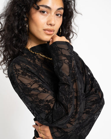TILTIL Blair Lace Longsleeve Zwart - Things I Like Things I Love