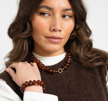 TILTIL Bracelet Choco Bead Brown - Things I Like Things I Love