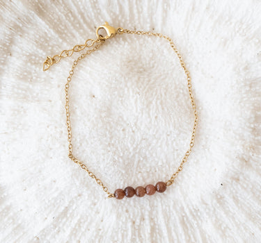 TILTIL Bungle Resin Brown Bracelet Gold Bruin - Things I Like Things I Love