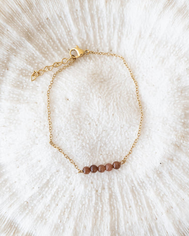 TILTIL Bungle Resin Brown Bracelet Gold Bruin - Things I Like Things I Love