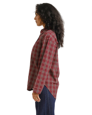 TILTIL Checkered Quinty Blouse Bordeaux - Things I Like Things I Love