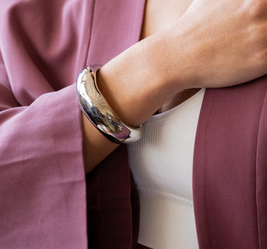TILTIL Chunky Statement Bangle Silver - Things I Like Things I Love