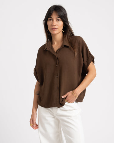 TILTIL Ciara Blouse Brown - Things I Like Things I Love