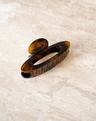 TILTIL Claw Clip Open Oval Bruin - Things I Like Things I Love