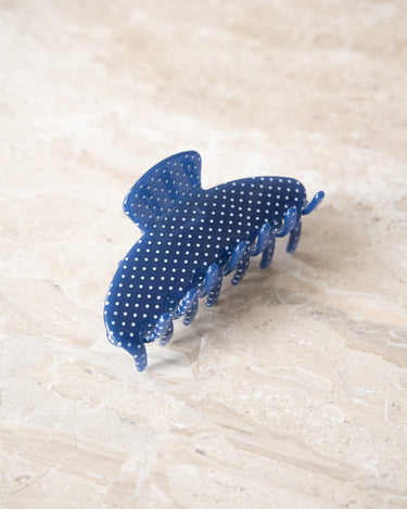 TILTIL Claw Clip Polkadot Donkerblauw - Things I Like Things I Love